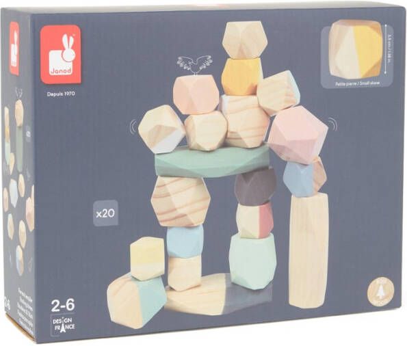 Janod &#xAE, Sweet Cocoon bouwstenen 20 stuks