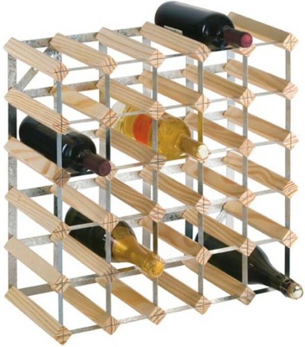 RTA Wineracks Wijnrek Verzinkt Natural 30 Flessen