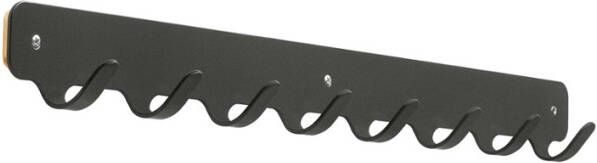 Functionals Hooks 8 Kapstok Zwart