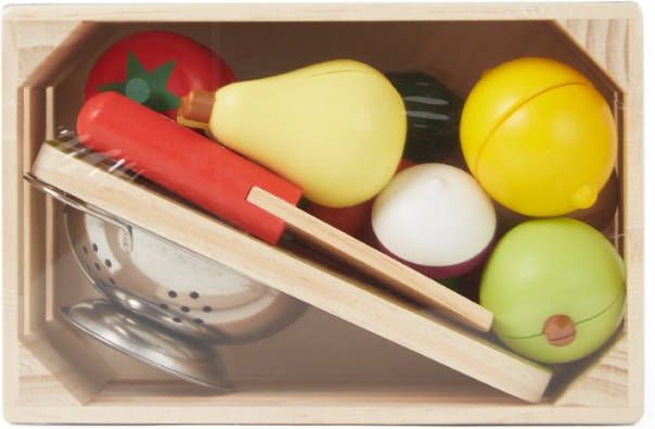 Janod &#xAE, Groenteset Green Markt met toebehoren in doos