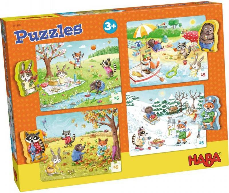 Haba Kinderlegpuzzel De Seizoenen 8 delig