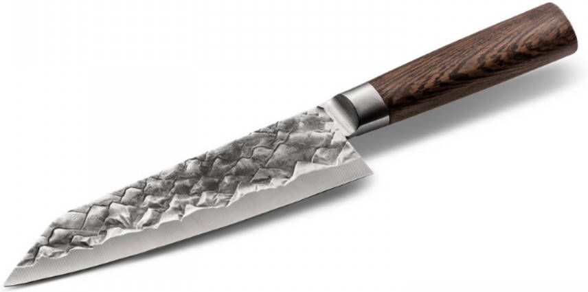 BARE Cookware Santoku Mes Kookmes Japanse Versie Van Het Koksmes Snijden Van Vis En Groenten.