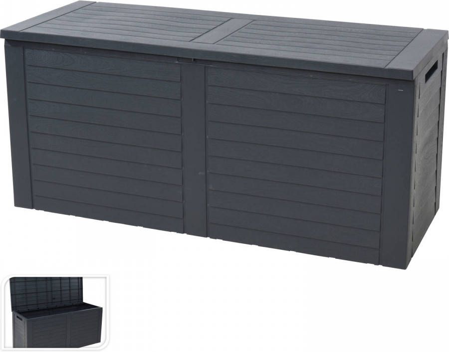 Merkloos Kussenbox Ollie 240 L 115x45x53 Cm Antraciet