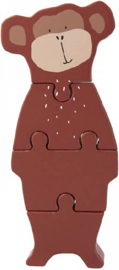 TRIXIE Baby Accessoires Wooden body puzzle Mr. Monkey Bruin