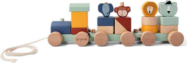 TRIXIE Baby Accessoires Wooden animal train Lichtbruin