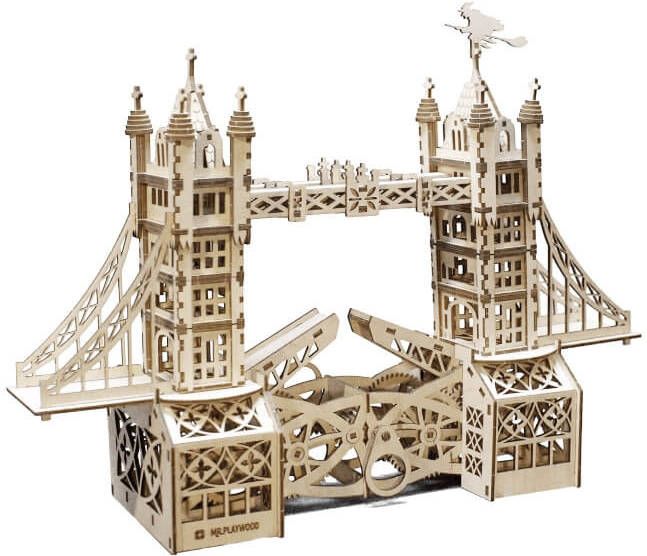 Yourstockshop Mr. Playwood Tower Bridge Wooden Model Kit
