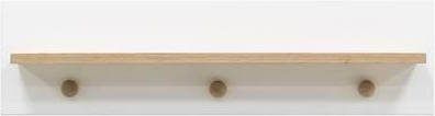 Bopita wandrek Paris Wit/Eiken(75x20 cm )