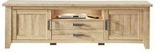 Hioshop Canasta TV meubel 2 deuren, 2 lades en 1 plank, eiken decor.