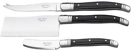 Jay Hill Kaasmessenset Laguiole Zwart 3 Stuks
