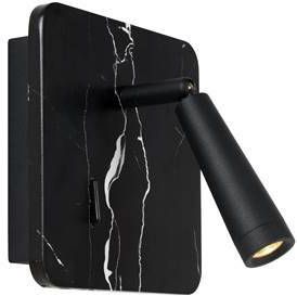 Lucide Oregon Bedlamp Led 1x4w 3000k Met Usb Oplaadpunt Zwart