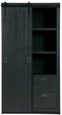 Trendhopper Kast Barn Slide mat zwart