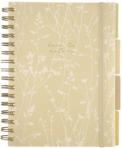 HEMA Collegeblok 4 in 1 A5 Gelinieerd Bloemen