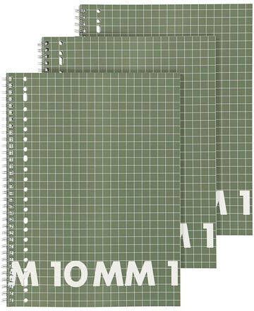 HEMA Collegeblok A4 Geruit 10 X 10 Mm 3 Stuks