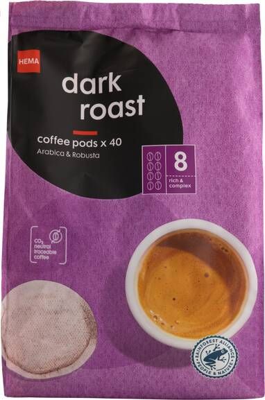 HEMA Koffiepads Dark Roast 40 Stuks