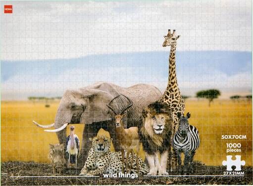HEMA Legpuzzel 50x70 1000stukjes Dieren