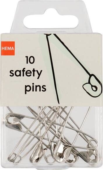 HEMA Veiligheidsspelden Groot 10 Stuks