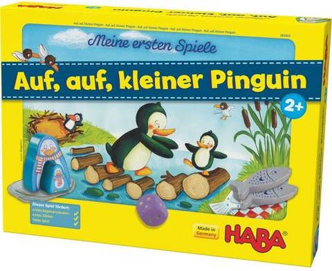 Haba Spel Mijn eerste spellen Hup, kleine pinguin, hup! Made in Germany