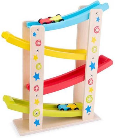 New Classic Toys ® Knikkerbaan Little Driver rollerbaan met auto's, ster