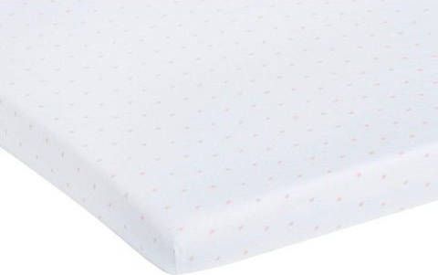 Pinolino  Hoeslaken voor wieg jersey Sterren roze / wit 2 stuks Roze/lichtroze Gr.40x90 cm