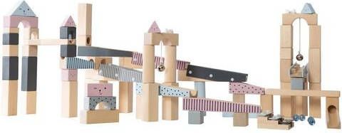 Roba ® Bouwpakket knikkerbaan met geluidseffecten en knikkers(100 delig )