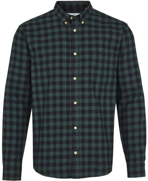 Kronstadt Johan Check langærmet skjorte , Groen, Heren