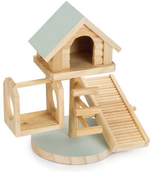 Beeztees Speelhuisje Lovy Speelgoed 21x15.5x21 cm Mintgroen