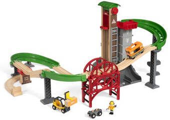 BRIO ®, WORLD Magazijn set met lift 33887