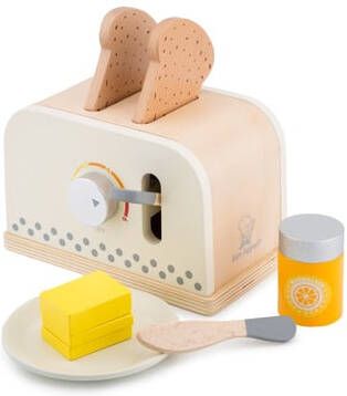 New Classic Toys ® Kinder toaster Bon Appetit toaster met accessoires, crème