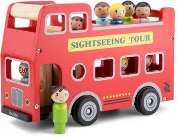 New Classic Toys ® Speelgoed bus Little Driver sightseeing bus inclusief figuren