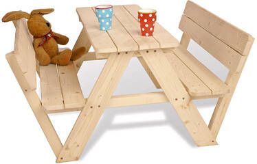 Pinolino ® Kinderzithoek voor in de tuin Nicki Picknicktafel, bxhxd 105x90x51 cm