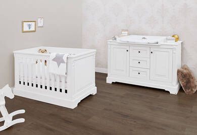 Pinolino ® Babymeubelset Emilia extra breed, met kinderbed en commode(voordeelset, 2 stuks )