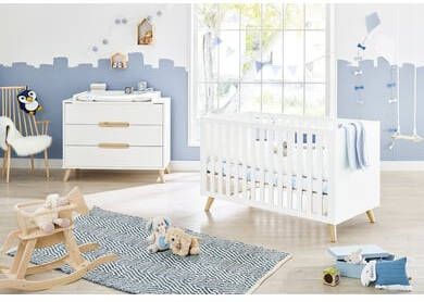 Pinolino ® Babymeubelset Move breed, made in europe, met kinderbed en commode(voordeelset, 2 stuks )