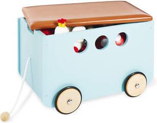 Pinolino ® Dekenkist JIM met 4 wieltjes en touw