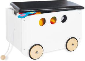 Pinolino ® Dekenkist JIM met 4 wieltjes en touw