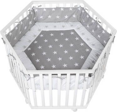 Roba ® Box Little Stars, 6 hoekig met boxinzetstuk