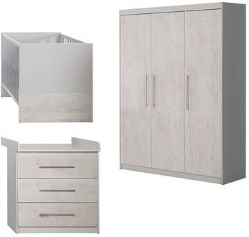 Roba ® Complete babykamerset Maren 2 met kinderbed, kast en commode breed(set, 3 stuks )