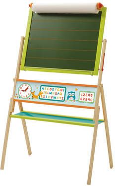 Roba ® Schoolbord ABC Uil tweezijdig, met witte magneetkant