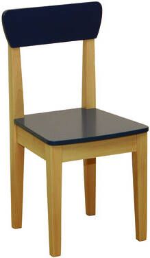 Roba ® Stoel Naturel/blauw voor kinderen