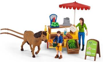 Schleich ® Speelwereld Farm World, mobiele marktkraam(42528 )