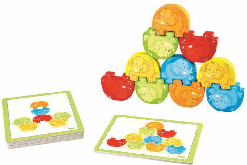 Haba Stapelspeelgoed Waggelfanten Made in Germany