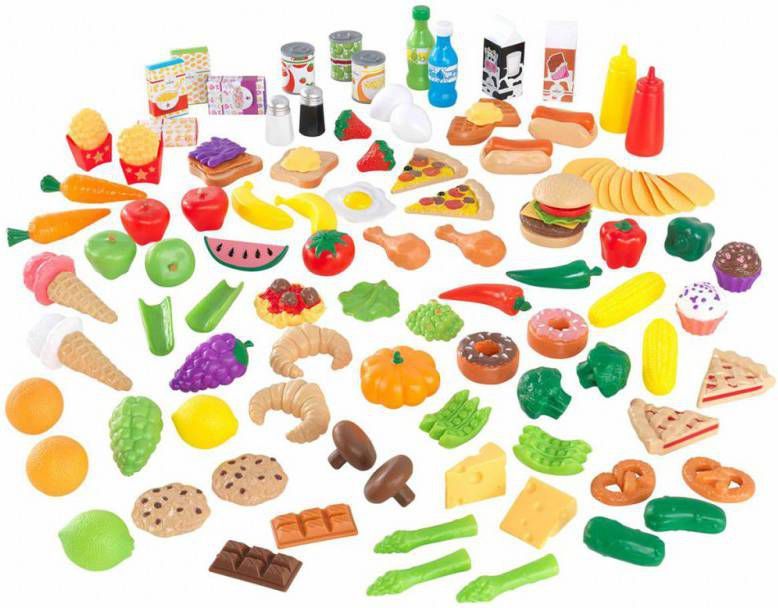 KidKraft ® Speellevensmiddelen Set van kunststof(115 delig )