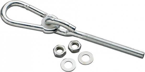 SwingKing Schommelhaak Karabijnhaak M12 100 Mm Zilver Kleur