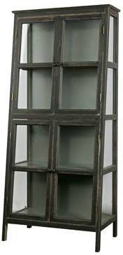 BePureHome Vitrinekast 'Herritage' kleur zwart