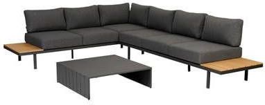 Exotan Loungeset Bari aluminium polywood incl. kussens